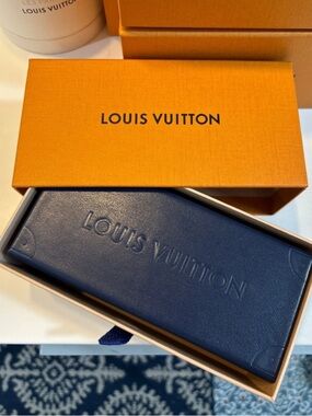 Louis Vuitton Deep Navy Leather Eyewear Box